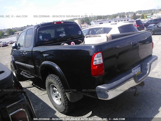 5TBBT44176S476223 - 2006 TOYOTA TUNDRA ACCESS CAB SR5 BLACK photo 3