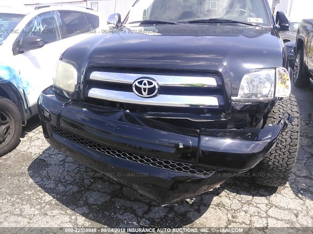 5TBBT44176S476223 - 2006 TOYOTA TUNDRA ACCESS CAB SR5 BLACK photo 6
