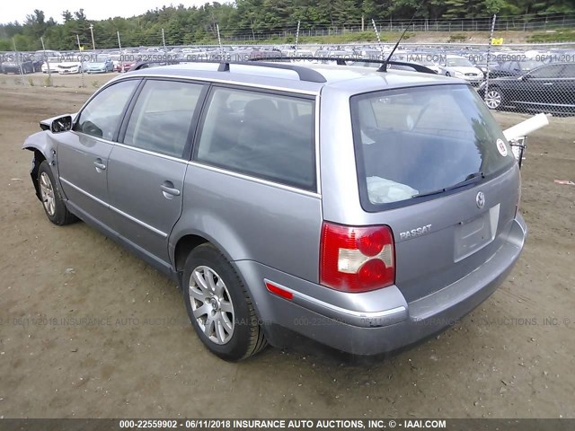 WVWVD63B93E080125 - 2003 VOLKSWAGEN PASSAT GLS GRAY photo 3