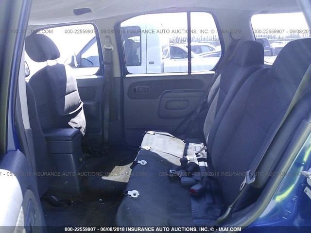 5N1ED28T82C574430 - 2002 NISSAN XTERRA XE/SE BLUE photo 8