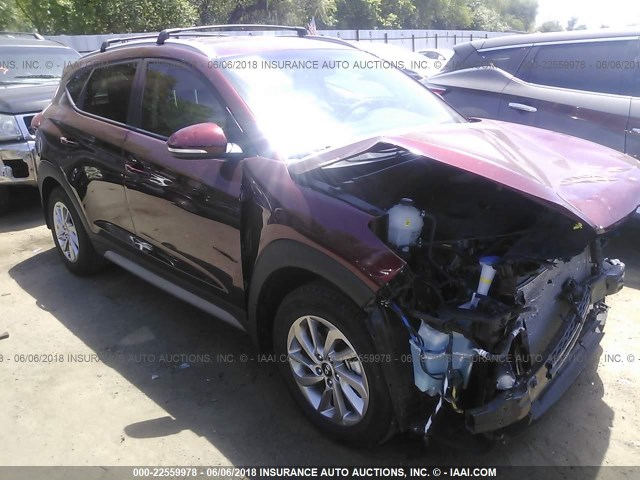 KM8J3CA40HU448351 - 2017 HYUNDAI TUCSON LIMITED/SPORT AND ECO/SE RED photo 1