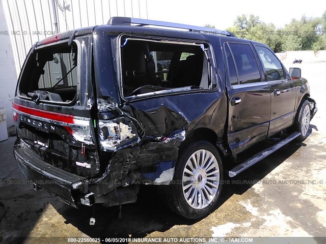 5LMJJ3LT4HEL11205 - 2017 LINCOLN NAVIGATOR L/RESERVE BLACK photo 4