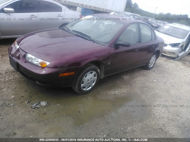 1G8ZG52882Z110533 - 2002 SATURN SL1 MAROON photo 2