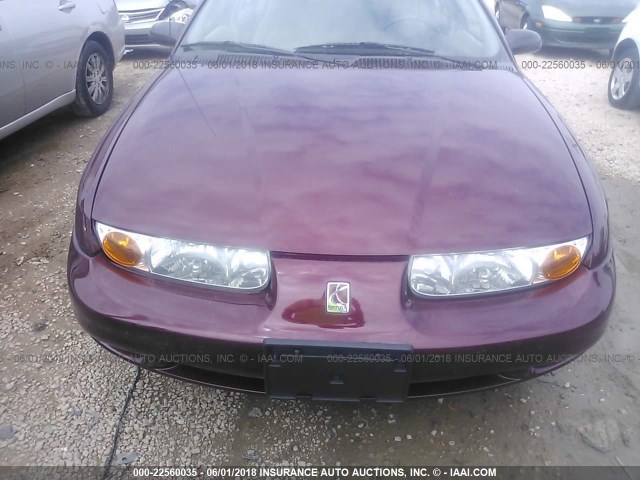 1G8ZG52882Z110533 - 2002 SATURN SL1 MAROON photo 6