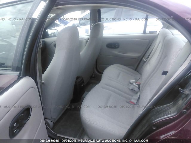 1G8ZG52882Z110533 - 2002 SATURN SL1 MAROON photo 8