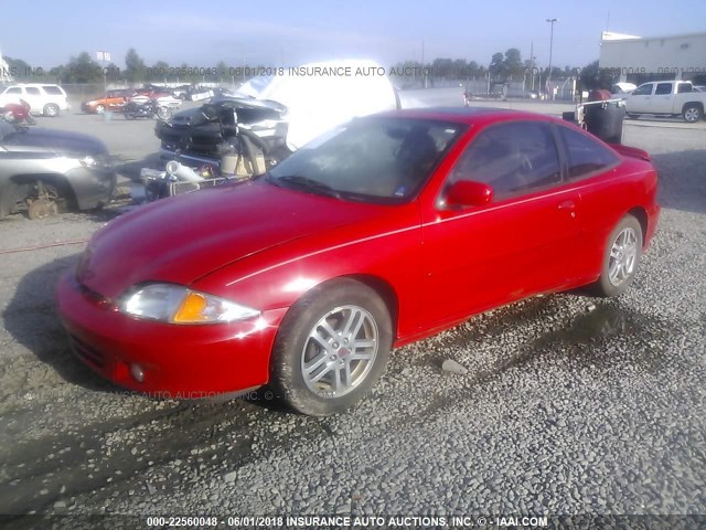 1G1JH12F427420044 - 2002 CHEVROLET CAVALIER LS SPORT RED photo 2