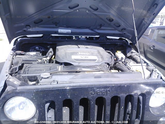 1C4AJWAG7FL583741 - 2015 JEEP WRANGLER SPORT GRAY photo 10