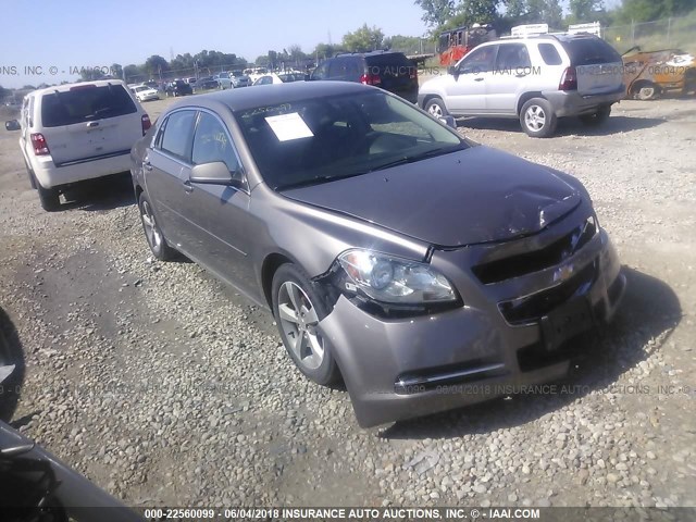 1G1ZC5E17BF176422 - 2011 CHEVROLET MALIBU 1LT ნაცრისფერი ფოტო 1