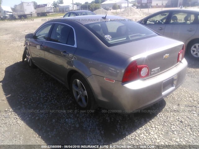1G1ZC5E17BF176422 - 2011 CHEVROLET MALIBU 1LT ნაცრისფერი ფოტო 3