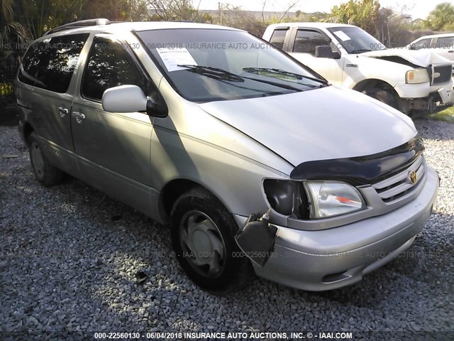 4T3ZF13CX2U425631 - 2002 TOYOTA SIENNA LE/XLE SILVER photo 1