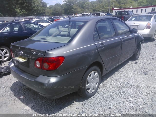 2T1BR32E46C591571 - 2006 TOYOTA COROLLA CE/LE/S GRAY photo 4