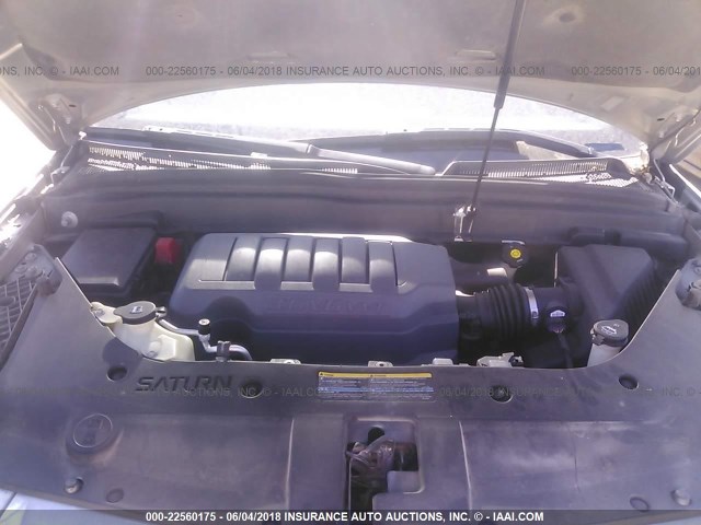 5GZEV23767J147261 - 2007 SATURN OUTLOOK XR ვერცხლისფერი ფოტო 10