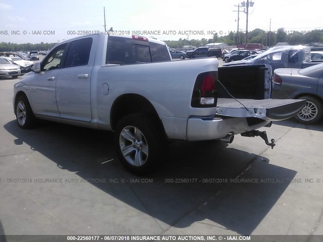 1C6RR7MT7ES395002 - 2014 RAM 1500 SPORT SILVER photo 3