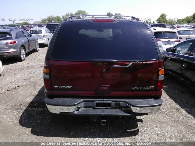 1GNEK13Z82J159059 - 2002 CHEVROLET TAHOE K1500 RED photo 6