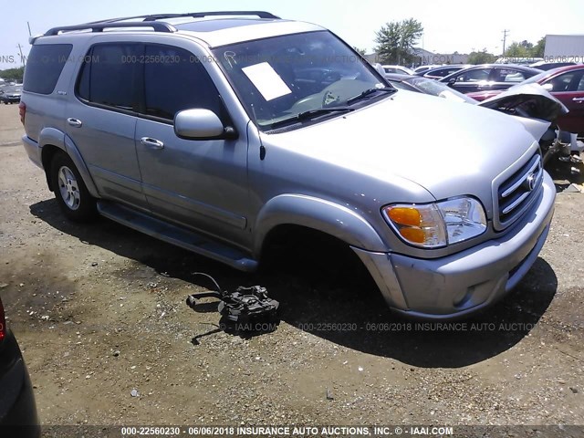 5TDZT38A72S128264 - 2002 TOYOTA SEQUOIA LIMITED GRAY photo 1