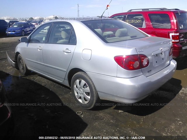 JTDBR32E360083988 - 2006 TOYOTA COROLLA CE/LE SILVER photo 3