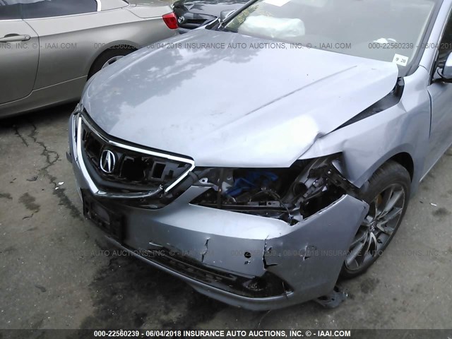 19UUB2F75FA012015 - 2015 ACURA TLX ADVANCE BLUE photo 6