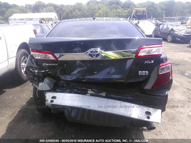 4T1BD1FK7EU130378 - 2014 TOYOTA CAMRY HYBRID/LE/XLE 黑色 照片 6