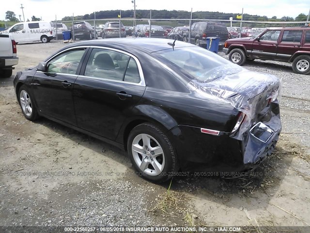 1G1ZB5EB3A4105112 - 2010 CHEVROLET MALIBU LS BLACK photo 3