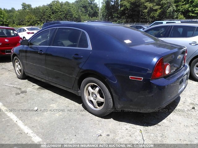 1G1ZA5E07AF284244 - 2010 CHEVROLET MALIBU LS ლურჯი ფოტო 3