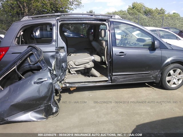 5N1BV28U04N338001 - 2004 NISSAN QUEST S/SE/SL GRAY photo 6