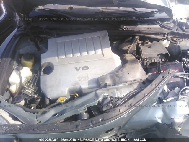 4T1BK46K27U517978 - 2007 TOYOTA CAMRY NEW GENERAT LE/XLE/SE GREEN photo 10