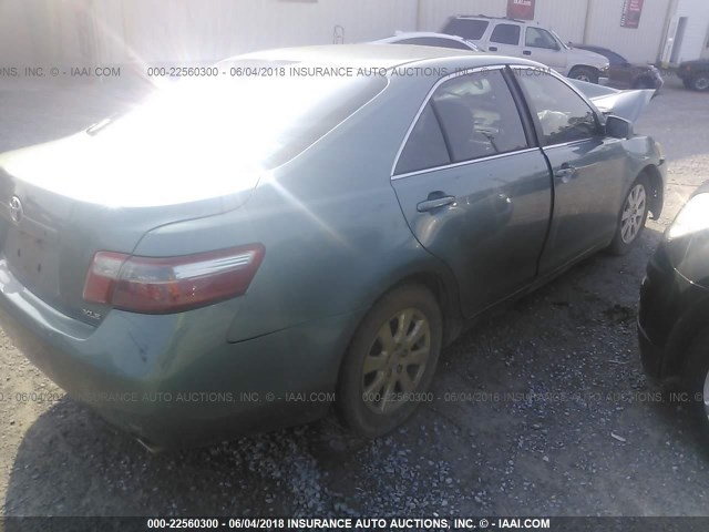 4T1BK46K27U517978 - 2007 TOYOTA CAMRY NEW GENERAT LE/XLE/SE GREEN photo 4