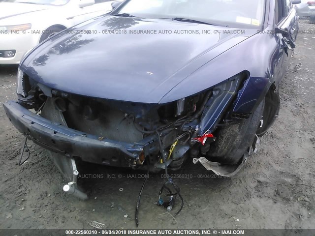 1HGCP2F40CA034857 - 2012 HONDA ACCORD LXP BLUE photo 6