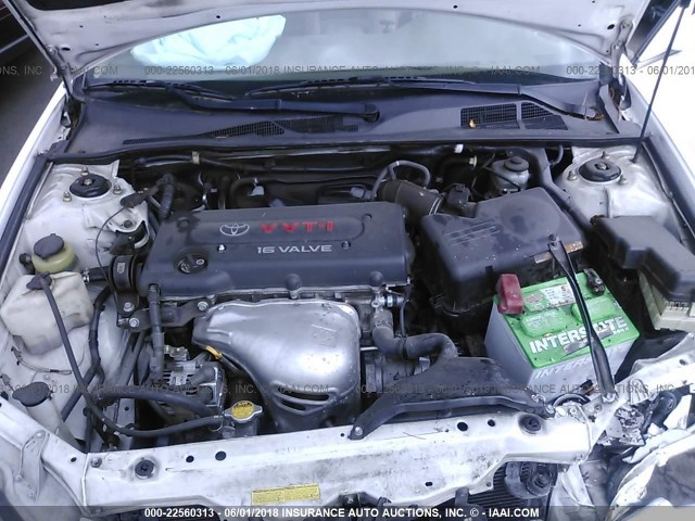 4T1BE32KX2U067674 - 2002 TOYOTA CAMRY LE/XLE/SE Ağ foto 10