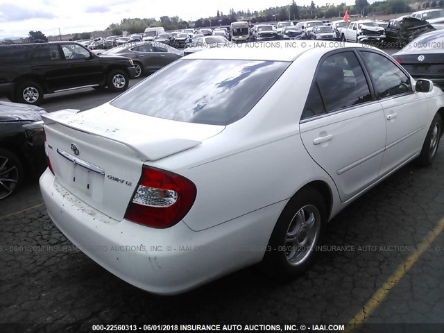 4T1BE32KX2U067674 - 2002 TOYOTA CAMRY LE/XLE/SE Ağ foto 4