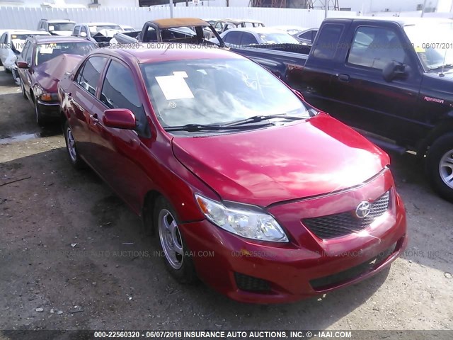 JTDBL40E899031539 - 2009 TOYOTA COROLLA LE/XLE RED photo 1