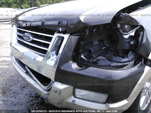 1FMEU64E37UA62123 - 2007 FORD EXPLORER EDDIE BAUER BROWN photo 6