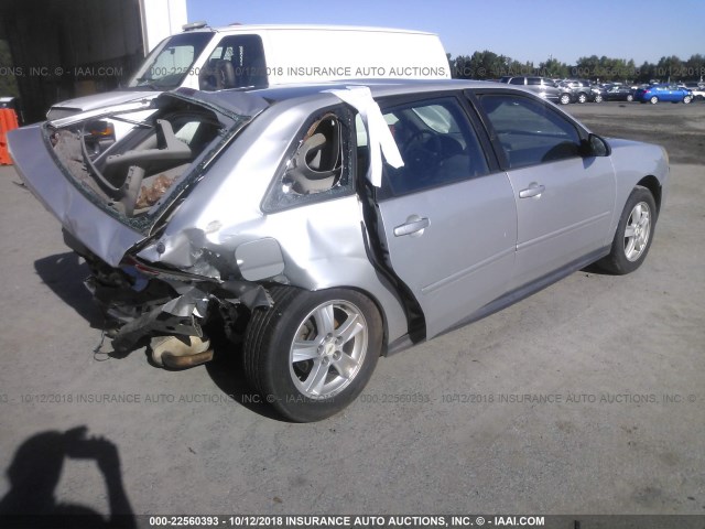 1G1ZT64865F336721 - 2005 CHEVROLET MALIBU MAXX LS 银色 照片 4
