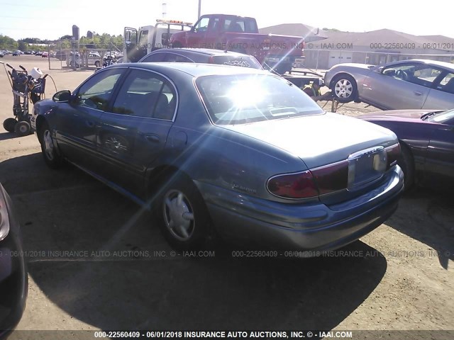 1G4HP54K9Y4279536 - 2000 BUICK LESABRE CUSTOM Light Blue photo 3