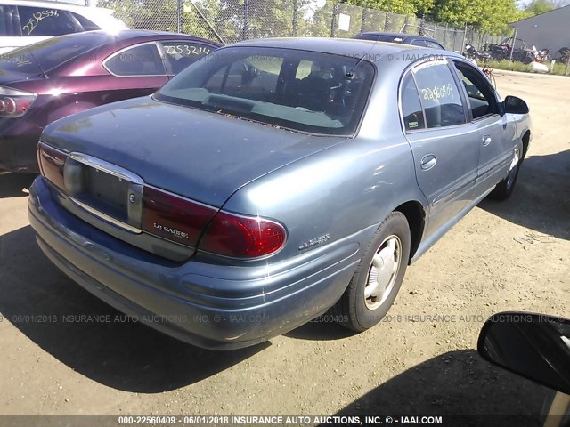 1G4HP54K9Y4279536 - 2000 BUICK LESABRE CUSTOM Light Blue photo 4