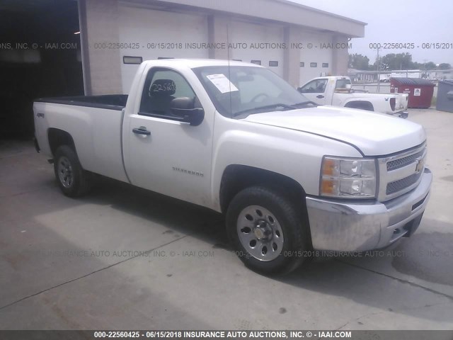 1GCNKPEA6CZ113090 - 2012 CHEVROLET SILVERADO K1500 WHITE photo 1