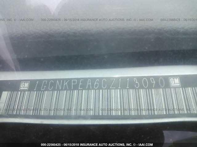 1GCNKPEA6CZ113090 - 2012 CHEVROLET SILVERADO K1500 WHITE photo 9