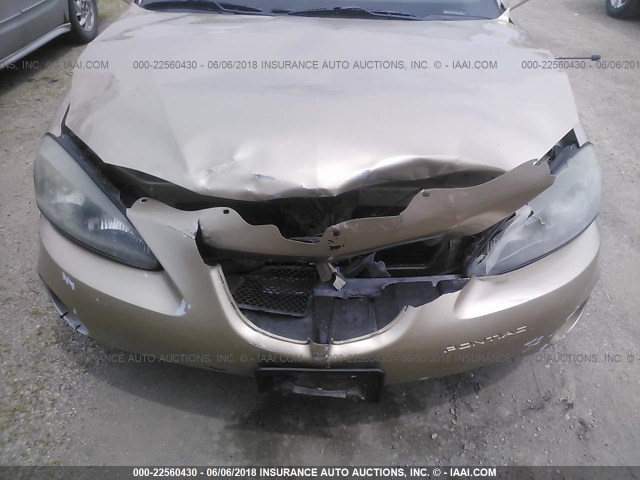 2G2WR524141348353 - 2004 PONTIAC GRAND PRIX GTP თაფლისფერი ფოტო 6