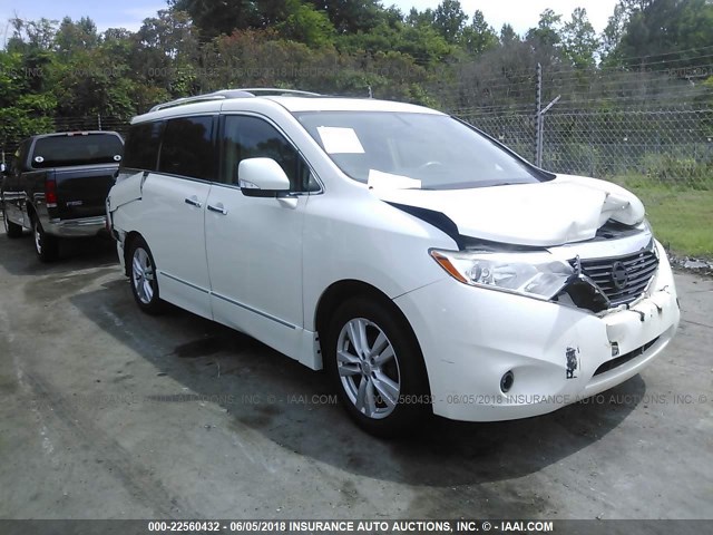 JN8AE2KP9C9033711 - 2012 NISSAN QUEST S/SV/SL/LE WHITE photo 1