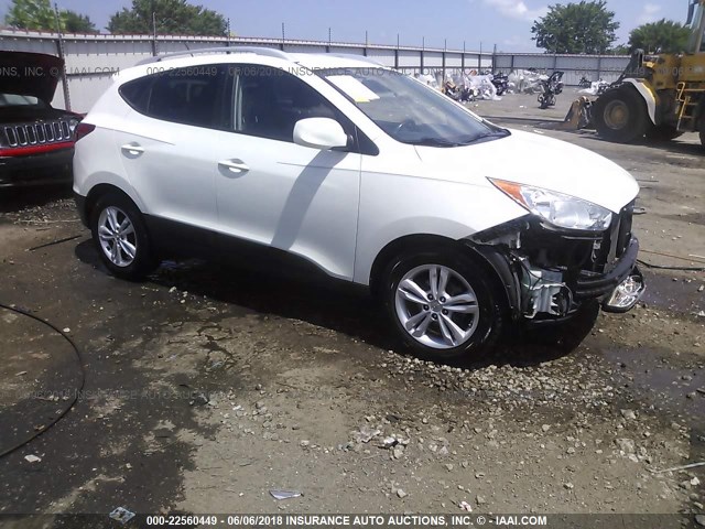 KM8JU3AC0BU207028 - 2011 HYUNDAI TUCSON GLS/LIMITED WHITE photo 1