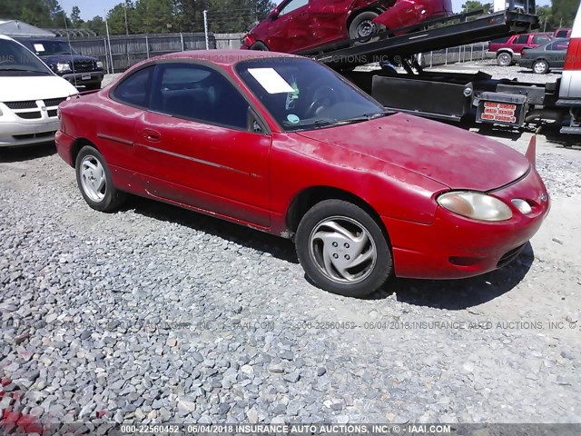 3FAKP113XYR222033 - 2000 FORD ESCORT ZX2 RED photo 1