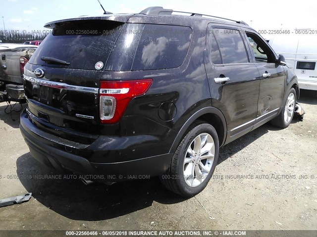 1FM5K7F82EGA54089 - 2014 FORD EXPLORER LIMITED 黑色 照片 4