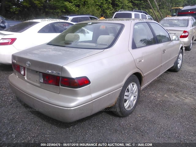 4T1BG22K11U811035 - 2001 TOYOTA CAMRY CE/LE/XLE 金色 照片 4