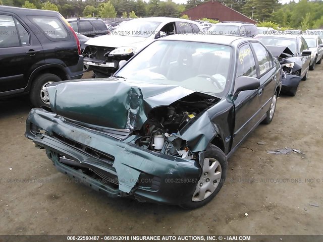 2HGEJ6612YH577448 - 2000 HONDA CIVIC SE GREEN photo 2