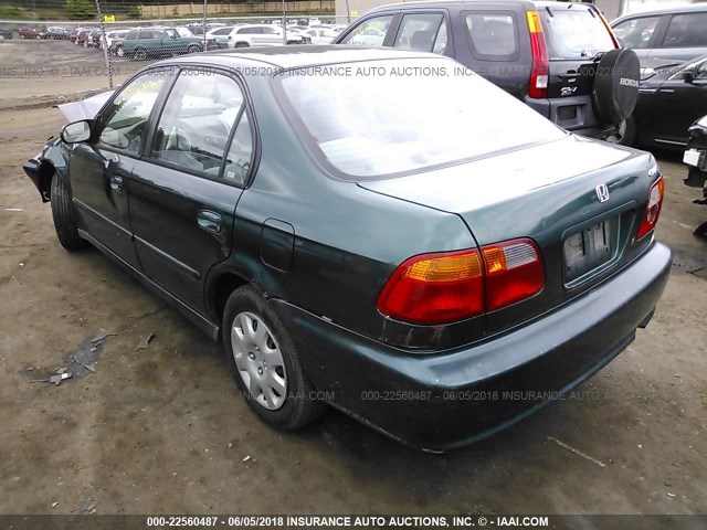 2HGEJ6612YH577448 - 2000 HONDA CIVIC SE GREEN photo 3