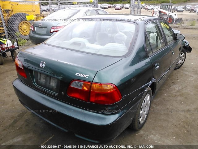 2HGEJ6612YH577448 - 2000 HONDA CIVIC SE GREEN photo 4