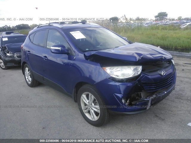 KM8JU3AC4DU593004 - 2013 HYUNDAI TUCSON GLS/LIMITED 蓝色 照片 1