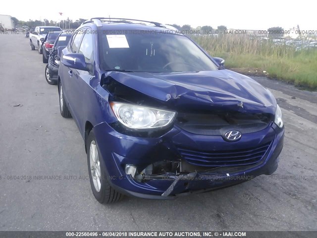 KM8JU3AC4DU593004 - 2013 HYUNDAI TUCSON GLS/LIMITED BLUE photo 6