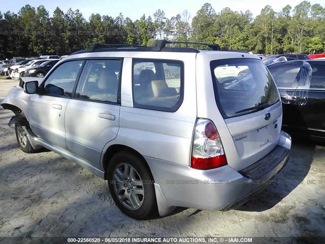 JF1SG67667H724035 - 2007 SUBARU FORESTER 2.5X LL BEAN SILVER photo 3