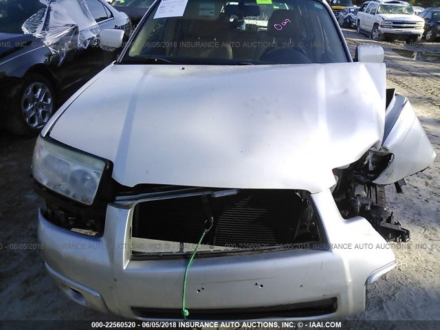 JF1SG67667H724035 - 2007 SUBARU FORESTER 2.5X LL BEAN SILVER photo 6